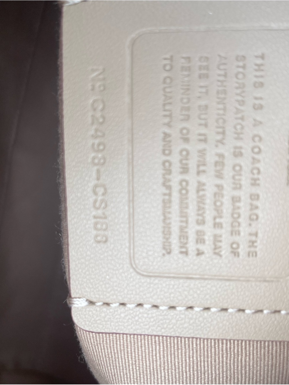 Coach Medium Peach and Beige Signature Rowen - Picture 10 of 11
